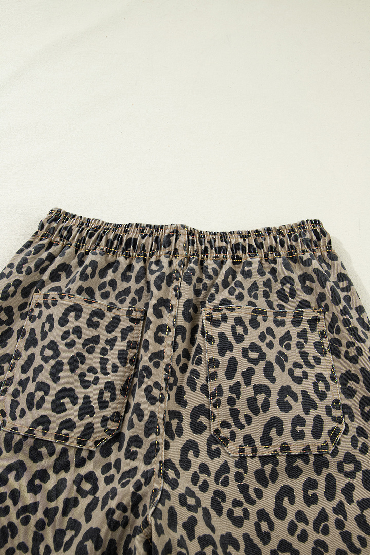 Jungle Queen Drawstring Denim Trousers Size 8 image 5
